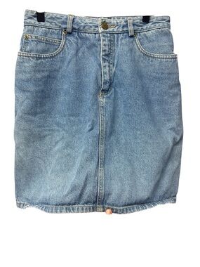 Vintage Liz Claiborne  Light Wash Denim Skirt 8 short
